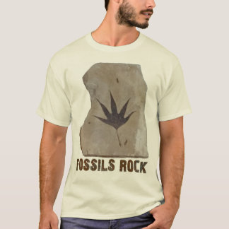 T-shirt Roche de fossiles pour des paléontologues et des