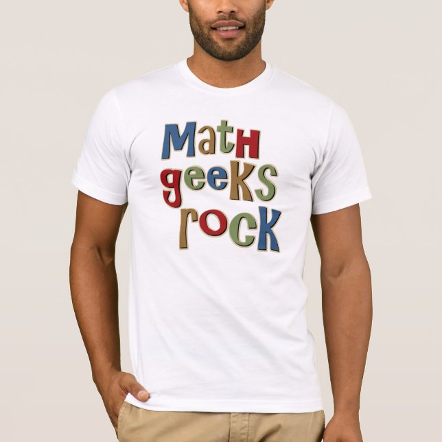 T-shirt Roche de geeks de maths (Devant)
