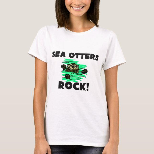 T-shirt Roche de loutres de mer (Devant)