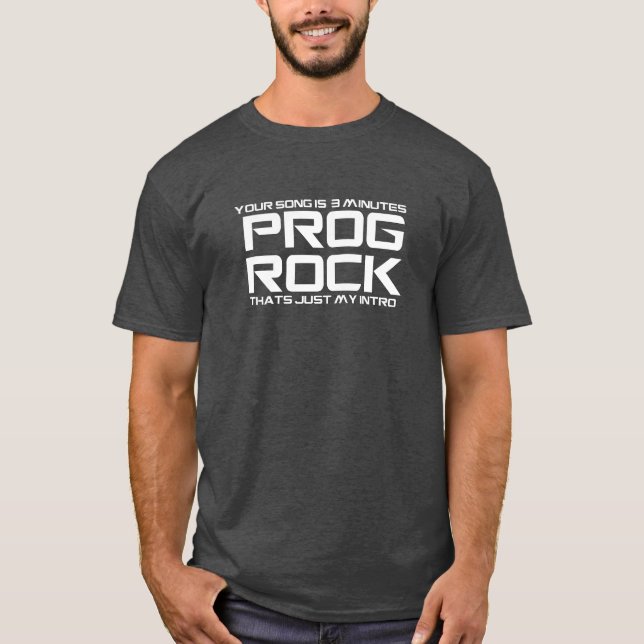 T-shirt Roche de Prog de 3 minutes (Devant)