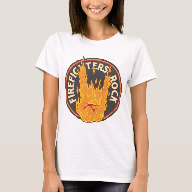 T-shirt Roche de sapeurs-pompiers ! (Devant)
