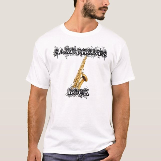 T-shirt Roche de saxophones (Devant)
