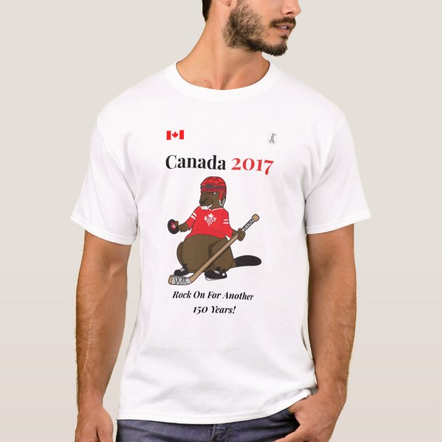 T-shirt Roche d'hockey du Canada 150 en 2017 dessus (Devant)