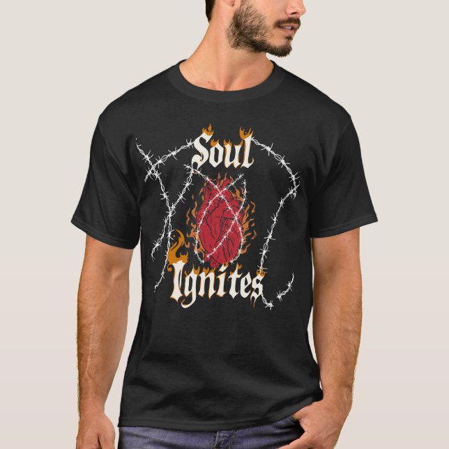 T-shirt Roche divine tombée des ailes sombres (Devant)