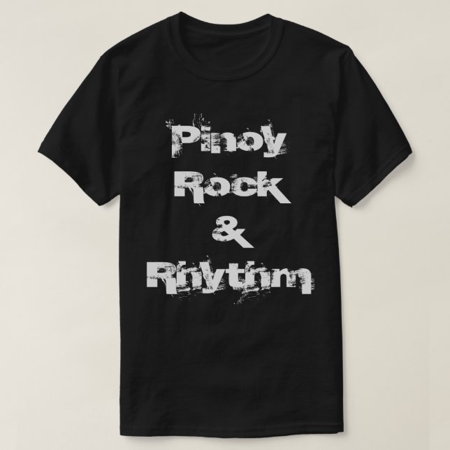 T-shirt Roche et rythme de Pinoy (Design devant)