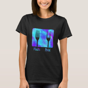 T-shirt Roche Fork En Métal Plastique Sur Métal Lourd Musi