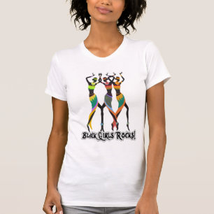 T-shirt Roche noire de filles !
