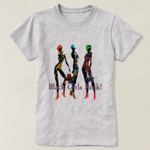 T-shirt Roche noire de filles !