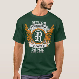 T-shirt Roche Nom Chemise Ne Sous-Estime Jamais Le Pouvoir
