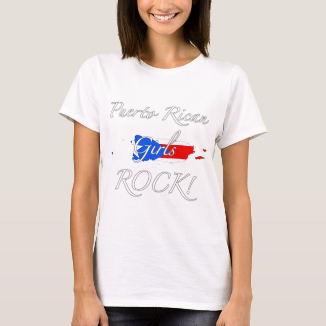T-shirt Roche portoricaine de filles ! (Devant)