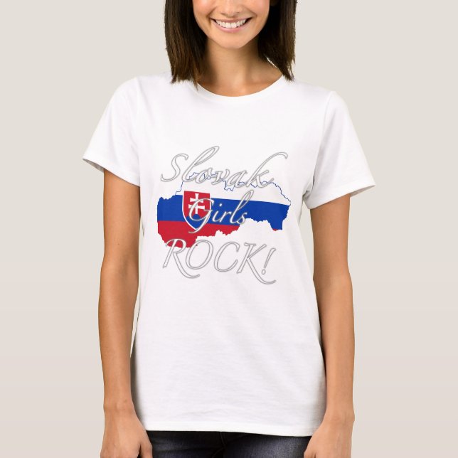 T-shirt Roche slovaque de filles ! (Devant)
