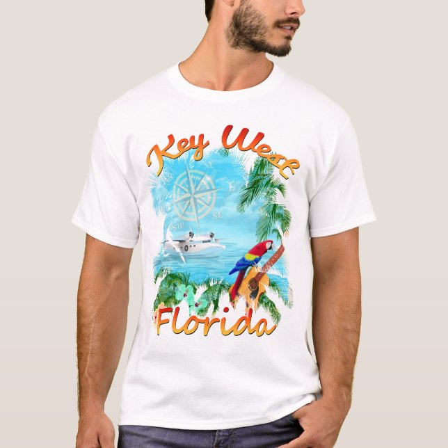 T-shirt Roche tropicale de Key West (Devant)