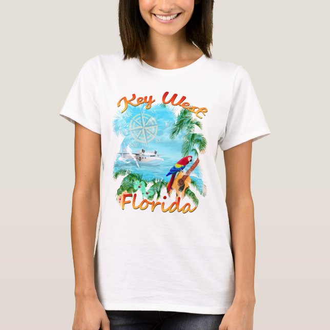 T-shirt Roche tropicale de Key West (Devant)