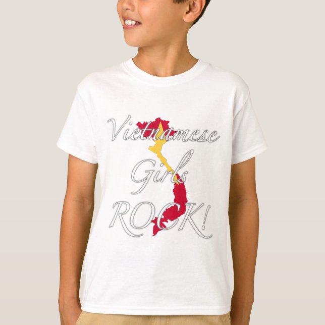T-shirt Roche vietnamienne de filles ! (Devant)