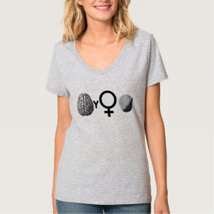 T-shirt Rocher des filles intelligentes et brillantes !