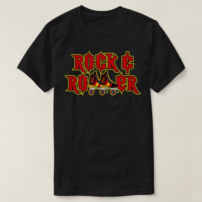 T-shirt Rocher Et Rouler Roller Derby (Design devant)