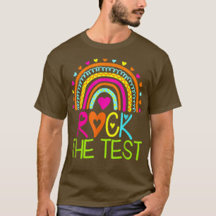 T-shirt Rocher le jour d'essai enseignant test jour arc-en