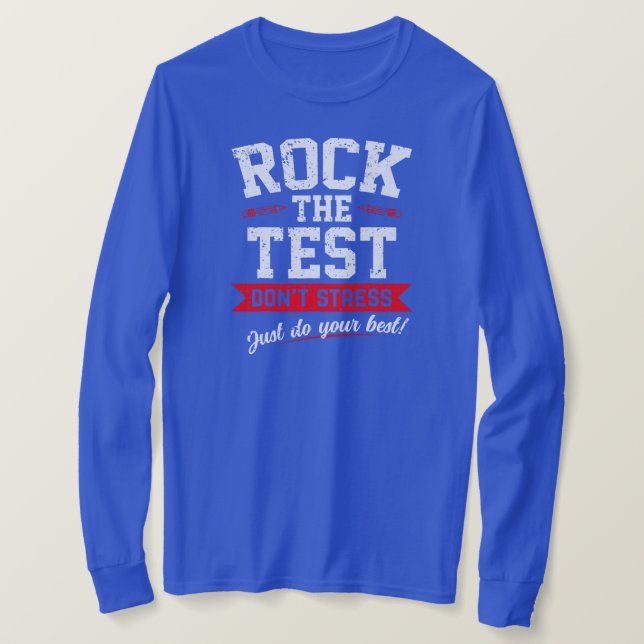 T-shirt Rocher Le Point De Test Stress Juste Faites Votre  (Design devant)