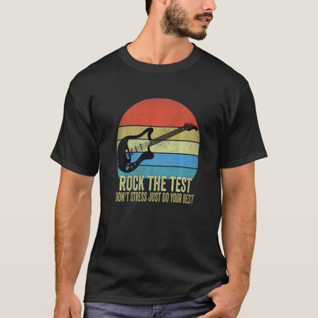 T-shirt Rocher Le Test Point Stress Test Day Test Test Day (Devant)