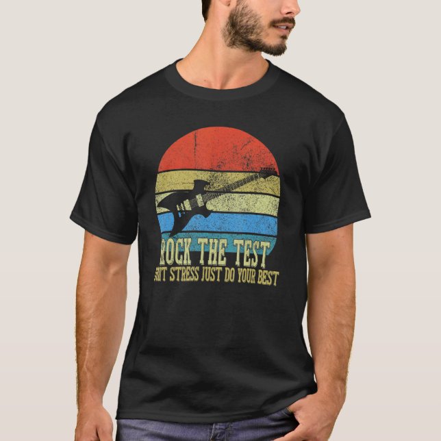 T-shirt Rocher Le Test Point Stress Test Day Test Test Day (Devant)