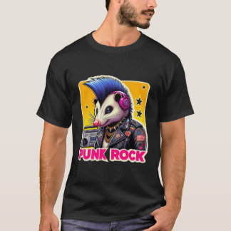 T-SHIRT ROCHER POSSUM BLEU 5