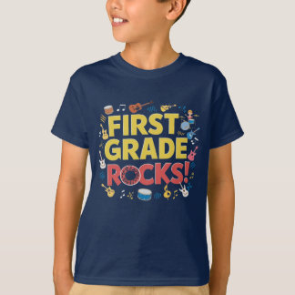 T-shirt rochers d'école primaire