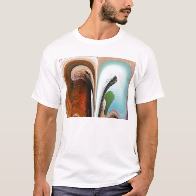T-shirt Rochers et eau (Devant)