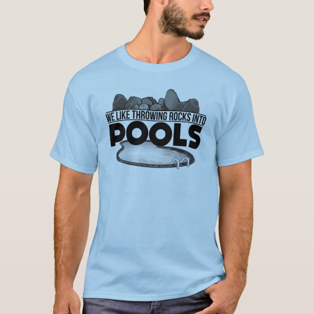 T-shirt Roches dans les piscines (Devant)