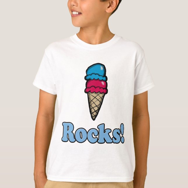 T-shirt Roches de crème glacée (Devant)