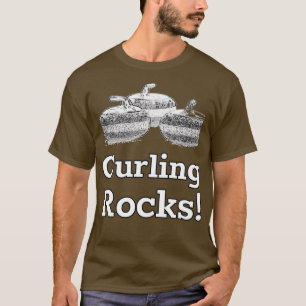 T-shirt Roches de curling blanches