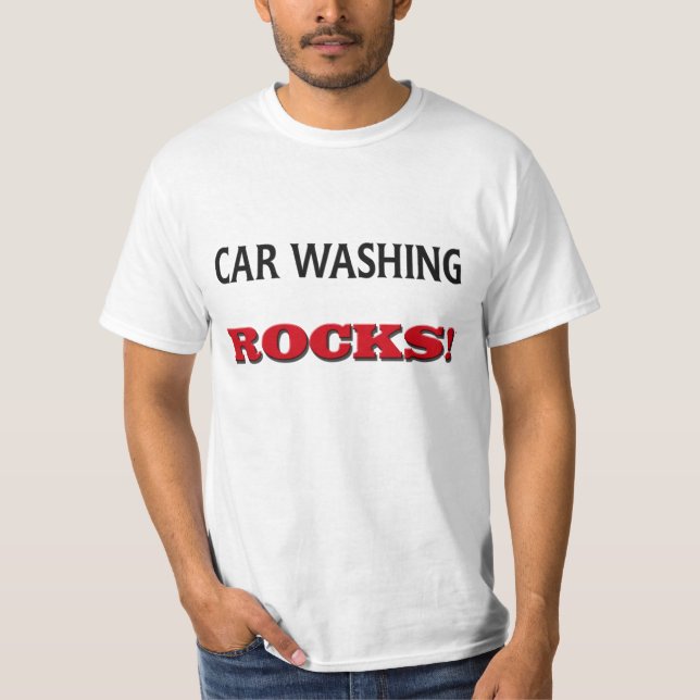 T-shirt Roches de lavage de voiture (Devant)