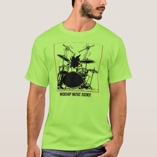 T-shirt Roches de musique de culte (Devant)
