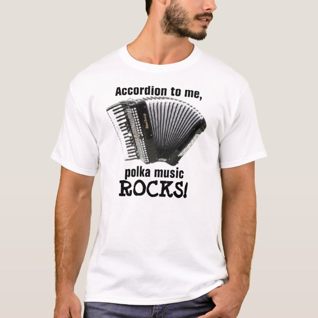T-shirt Roches de musique de polka (Devant)