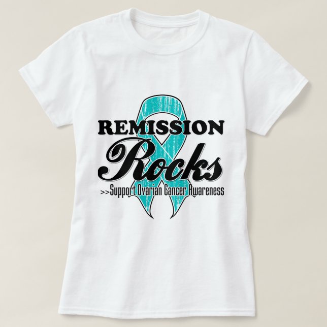 T-shirt Roches de remise - conscience de Cancer ovarien (Design devant)