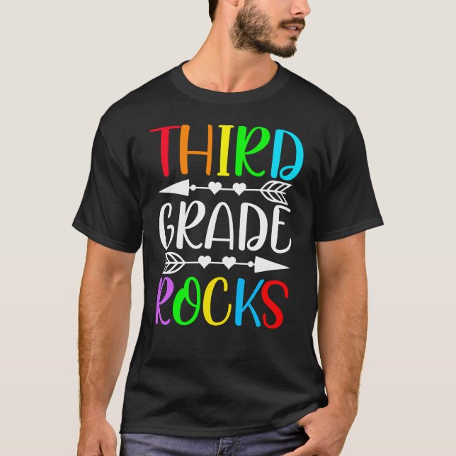 T-shirt roches de troisième grade (Devant)