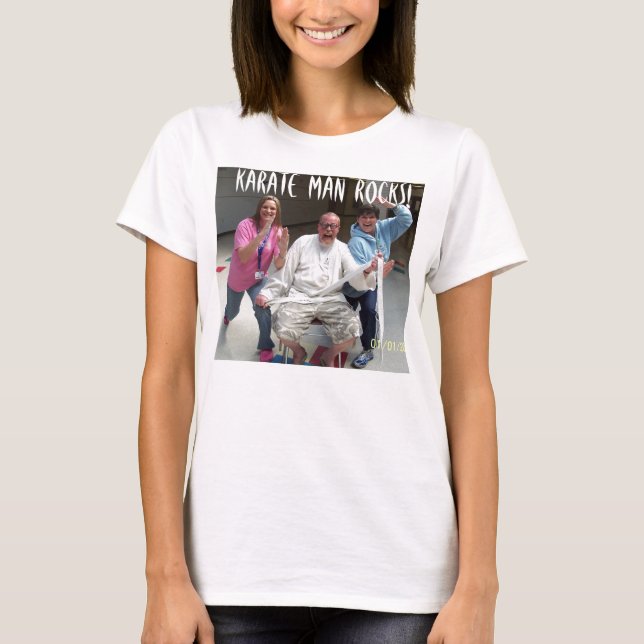 T-SHIRT ROCHES D'HOMME DE KARATÉ ! (Devant)