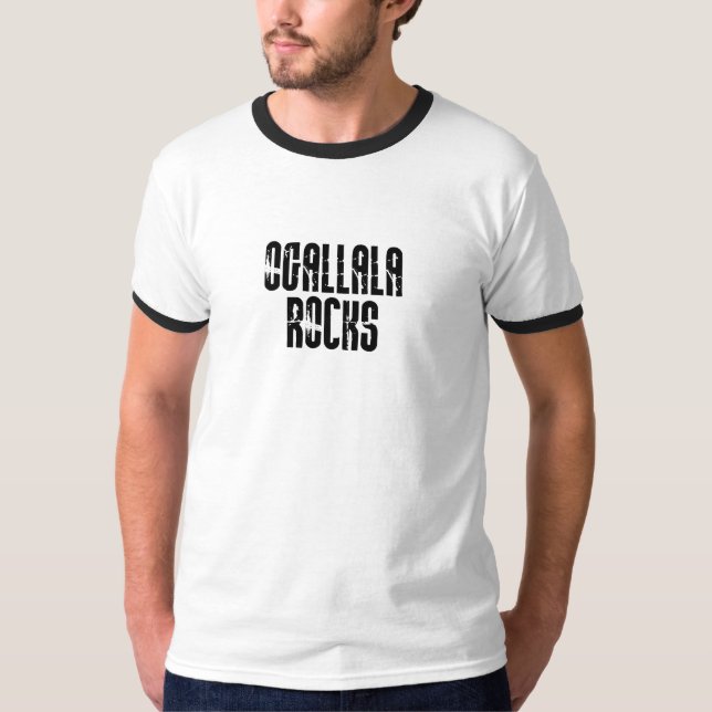 T-shirt Roches d'Ogallala Nébraska (Devant)