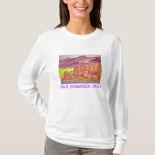 T-shirt roches noires de montagne (Devant)