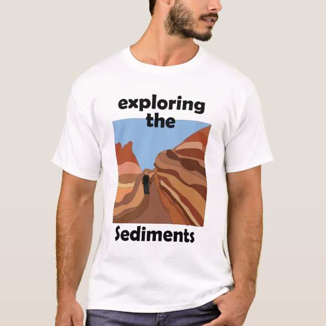 T-shirt Roches Sédimentaires Exploration Des Sédiments Ran (Devant)