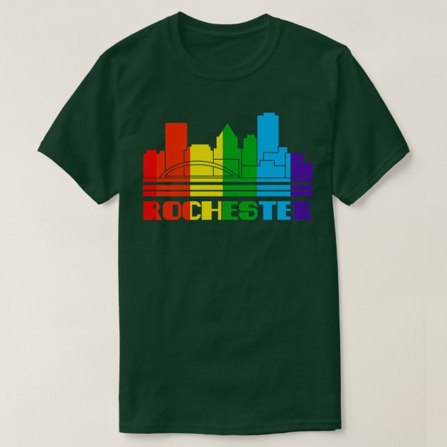 T-shirt Rochester Pride Rochester LGBT Don LGBTQ Support (Design devant)