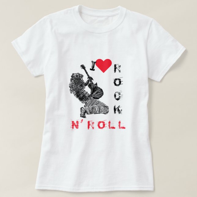 T-shirt Rock and Roll (Design devant)