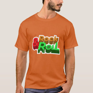 T-shirt Rock and Roll design for music lovers friend