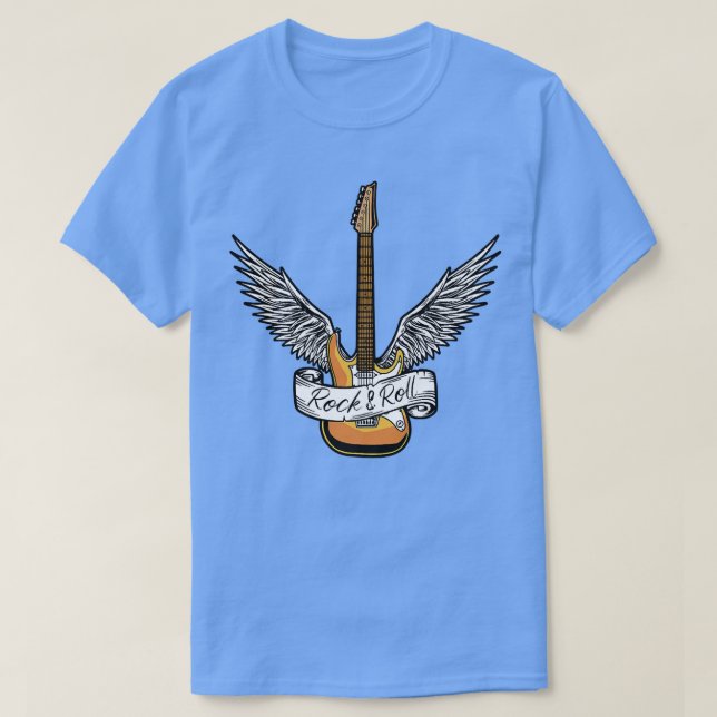 T-shirt Rock And Roll - Electronic Rock Guitar1059 (Design devant)