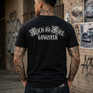 T-shirt Rock and Roll Gangster coup de dos