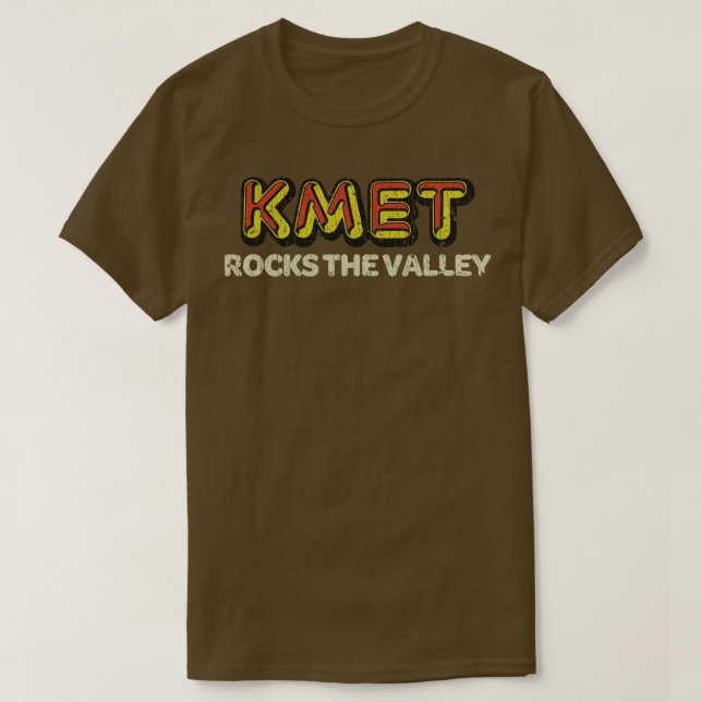 T-shirt Rock And Roll Music KMET Rocks The Valley 1974  (Design devant)