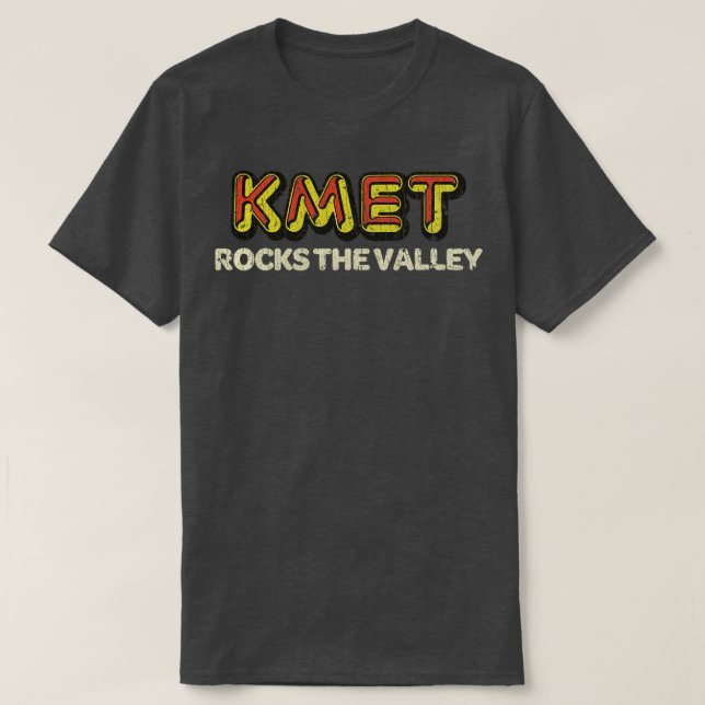 T-shirt Rock And Roll Music KMET Rocks The Valley 1974 (Design devant)