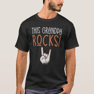 T-shirt Rock and Roll This Grandpa Rocker Grandpa