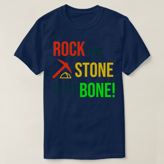 T-shirt Rock and stone ! (Design devant)