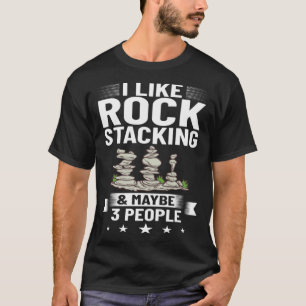 T-shirt Rock Balancing Stone Stone Stone Jeu Art Balancer 