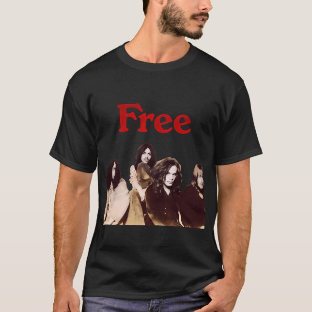 T-shirt Rock Blues Classique Inspiré Fr.ee Artwork Avec Âm (Devant)